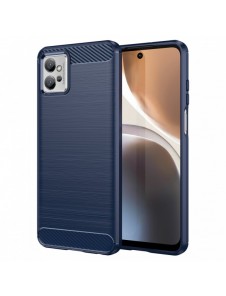 Kolfodral för Motorola Moto G32 flexibelt silikon kolfodral blå