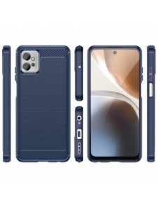Kolfodral för Motorola Moto G32 flexibelt silikon kolfodral blå