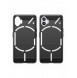Carbon Case Nothing Telefon 1 flexibel silikon kolfodral svart