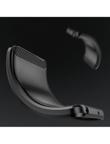 Carbon Case Nothing Telefon 1 flexibel silikon kolfodral svart