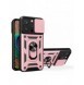 Hybrid Armor Camshield-fodral för iPhone 14 Pro pansarfodral med kamerafodral rosa