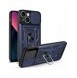 Hybrid Armour Camshield-fodral för iPhone 13 pansarfodral med kamerafodral blått
