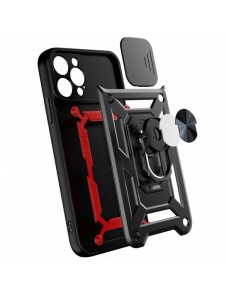 Hybrid Armor Camshield-fodral för iPhone 13 Pro pansarfodral med kamerafodral rosa