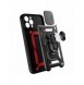 Hybrid Armor Camshield-fodral för iPhone 13 Pro Max pansarfodral med kamerafodral svart