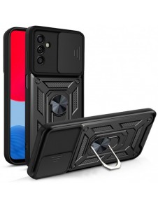 Hybrid Armor Camshield fodral till Samsung Galaxy A13 5G pansarfodral med kamerafodral svart