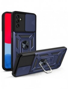 Hybrid Armor Camshield-fodral till Samsung Galaxy A13 5G pansarfodral med kamerafodral blå