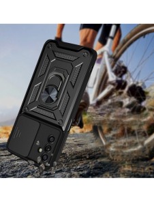 Hybrid Armor Camshield-fodral till Samsung Galaxy A13 5G pansarfodral med kamerafodral blå