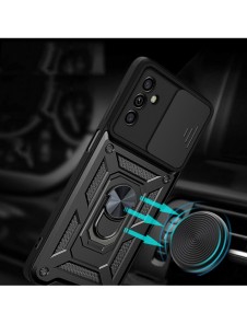 Hybrid Armor Camshield-fodral till Samsung Galaxy A13 5G pansarfodral med kamerafodral blå