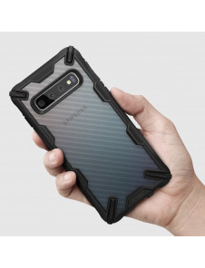 Svart och väldigt snyggt skydd till Samsung Galaxy S10 Plus.
