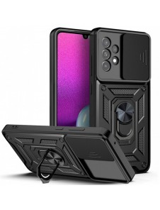 Hybrid Armor Camshield fodral till Samsung Galaxy A33 5G pansarfodral med kamerafodral svart