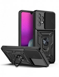 Hybrid Armor Camshield fodral till Samsung Galaxy A33 5G pansarfodral med kamerafodral svart