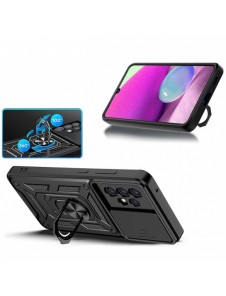 Hybrid Armor Camshield fodral till Samsung Galaxy A33 5G pansarfodral med kamerafodral svart
