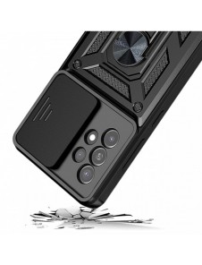 Hybrid Armor Camshield fodral till Samsung Galaxy A53 5G pansarfodral med kamerafodral svart