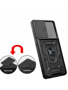 Hybrid Armor Camshield fodral till Samsung Galaxy A53 5G pansarfodral med kamerafodral svart