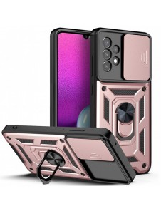Hybrid Armor Camshield fodral till Samsung Galaxy A53 5G pansarfodral med kamerafodral rosa