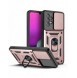 Hybrid Armor Camshield fodral till Samsung Galaxy A53 5G pansarfodral med kamerafodral rosa