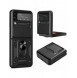 Hybrid Armor Camshield fodral till Samsung Galaxy Z Flip 4 pansarfodral med kamerafodral svart