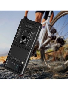 Hybrid Armor Camshield fodral till Samsung Galaxy Z Flip 4 pansarfodral med kamerafodral svart