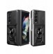 Hybrid Armor Camshield fodral till Samsung Galaxy Z Fold 4 pansarfodral med kamerafodral svart
