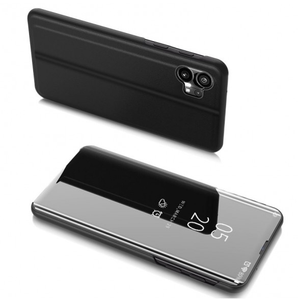 Clear View Fodral för Nothing Phone 1 flipfodral svart