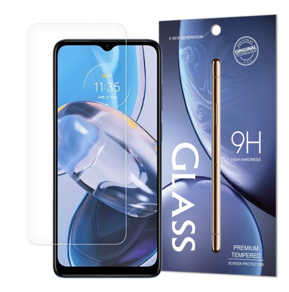 Härdat glas Motorola Moto E22i / E22 hårdhet 9H (förpackning - fodral)