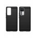 Carbon Case fodral för Xiaomi 12T Pro / Xiaomi 12T flexibelt silikon kolfodral svart