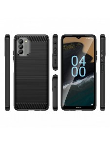 Carbon Case skal för Nokia G400 flexibelt silikon kolfodral svart