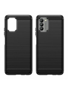 Carbon Case skal för Nokia G400 flexibelt silikon kolfodral svart