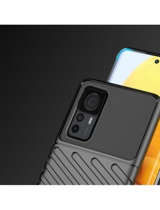 Thunder Case fodral för Xiaomi 12T Pro / Xiaomi 12T silikon pansarfodral svart