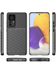 Thunder Case fodral för Xiaomi 12T Pro / Xiaomi 12T silikon pansarfodral svart