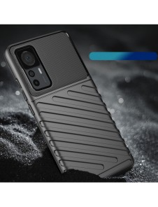 Thunder Case fodral för Xiaomi 12T Pro / Xiaomi 12T silikon pansarfodral svart