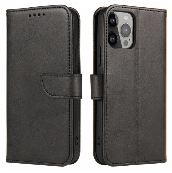 Magnetfodral för TCL 30 flip cover plånboksställ svart