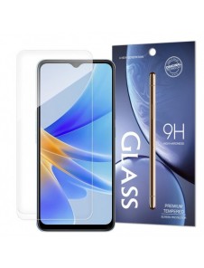 Standard härdat glaskuvert härdat glas för Oppo A17 9H