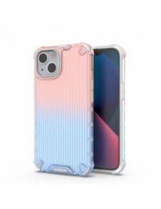 Ombre Protect Fodral för iPhone 14 Plus pansarskal rosa och blått