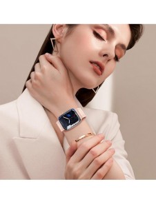 Rem Trippelskydd Apple Watch SE-rem, 9, 8, 7, 6, 5, 4, 3, 2, 1 (41, 40, 38 mm) armband svart