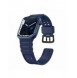 Rem Trippelskydd Apple Watch SE-rem, 9, 8, 7, 6, 5, 4, 3, 2, 1 (41, 40, 38 mm) armband marinblått