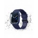Rem Trippelskydd Apple Watch SE-rem, 9, 8, 7, 6, 5, 4, 3, 2, 1 (41, 40, 38 mm) armband marinblått