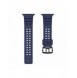 Rem Trippelskydd Apple Watch SE-rem, 9, 8, 7, 6, 5, 4, 3, 2, 1 (41, 40, 38 mm) armband marinblått
