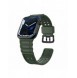 Rem Trippelskydd Apple Watch SE-rem, 9, 8, 7, 6, 5, 4, 3, 2, 1 (41, 40, 38 mm) armband grönt