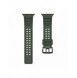 Rem Trippelskydd Apple Watch SE-rem, 9, 8, 7, 6, 5, 4, 3, 2, 1 (41, 40, 38 mm) armband grönt