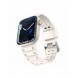 Rem Trippelskydd Apple Watch SE-rem, 9, 8, 7, 6, 5, 4, 3, 2, 1 (41, 40, 38 mm) armband beige