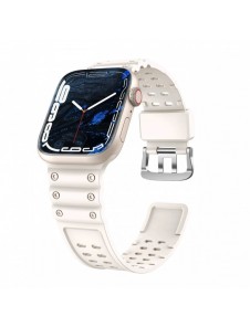 Rem Trippelskydd Apple Watch SE-rem, 9, 8, 7, 6, 5, 4, 3, 2, 1 (41, 40, 38 mm) armband beige