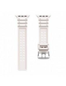 Rem Trippelskydd Apple Watch SE-rem, 9, 8, 7, 6, 5, 4, 3, 2, 1 (41, 40, 38 mm) armband beige