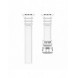 Rem Trippelskydd Apple Watch SE-rem, 9, 8, 7, 6, 5, 4, 3, 2, 1 (41, 40, 38 mm) armband vit