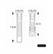 Rem Trippelskydd Apple Watch SE-rem, 9, 8, 7, 6, 5, 4, 3, 2, 1 (41, 40, 38 mm) armband vit