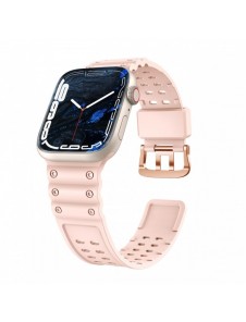 Rem Trippelskydd Apple Watch SE-rem, 9, 8, 7, 6, 5, 4, 3, 2, 1 (41, 40, 38 mm) armband rosa
