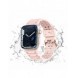 Rem Trippelskydd Apple Watch SE-rem, 9, 8, 7, 6, 5, 4, 3, 2, 1 (41, 40, 38 mm) armband rosa