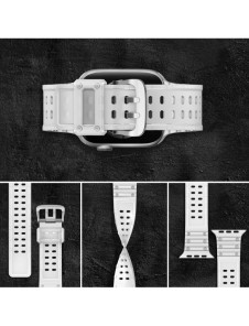 Rem Trippelskydd Apple Watch SE Band, 9, 8, 7, 6, 5, 4, 3, 2, 1 (41, 40, 38 mm) Armband Transparent