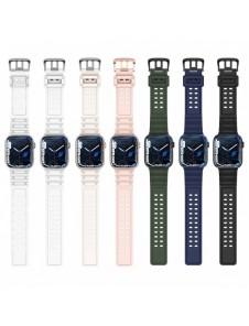 Rem Trippelskydd Apple Watch Ultra, SE, 9, 8, 7, 6, 5, 4, 3, 2, 1 (49, 45, 44, 42 mm) bandarmband grönt