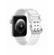 Rem Trippelskydd Apple Watch Ultra, SE, 9, 8, 7, 6, 5, 4, 3, 2, 1 (49, 45, 44, 42 mm) bandarmband vit